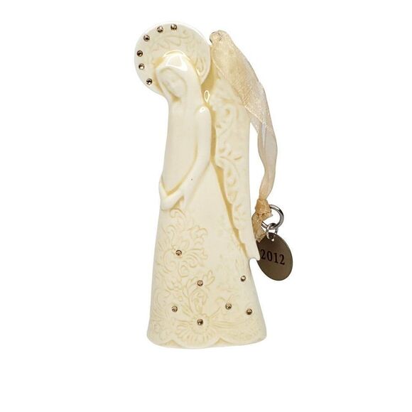 2012 Hallmark Keepsake Ornament Prayer Angel Christmas Religious Faith Ceramic - Picture 1 of 3